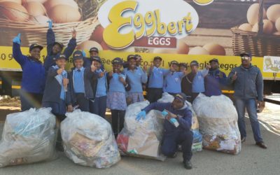Eggbert part Africa’s biggest clean-up