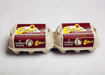 Carton of Eggbert Jumbo eggs